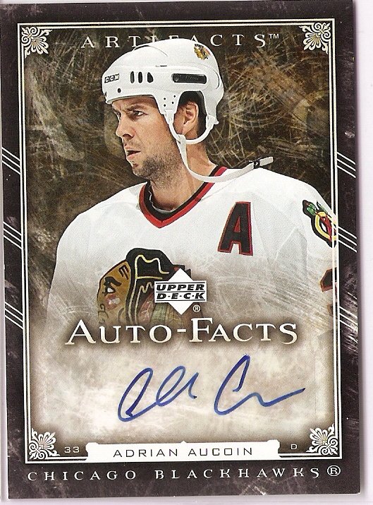 2006-07 Artifacts Auto-Facts #AFAA Adrian Aucoin