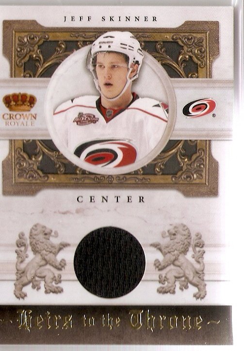 2010-11 Crown Royale Heirs to the Throne Materials #SK Jeff Skinner