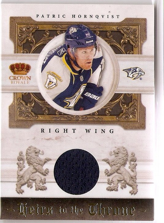 2010-11 Crown Royale Heirs to the Throne Materials #PH Patric Hornqvist
