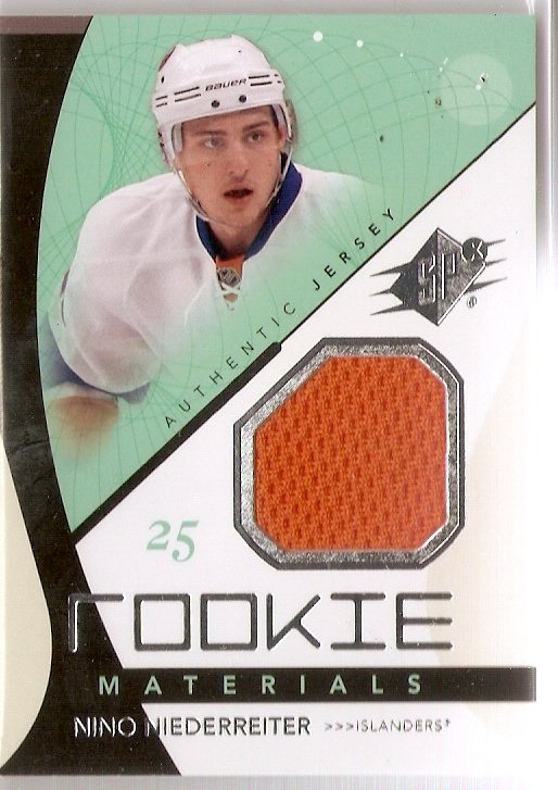 2010-11 SPx Rookie Materials #RMNN Nino Niederreiter