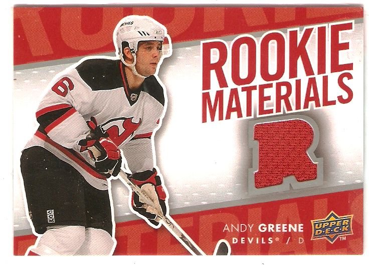 2007-08 Upper Deck Rookie Materials #RMAG Andy Greene