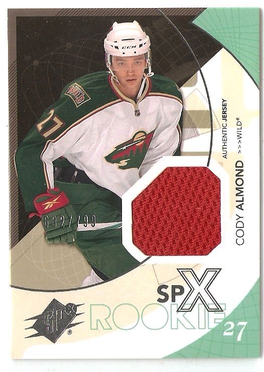 2010-11 SPx #161 Cody Almond JSY RC