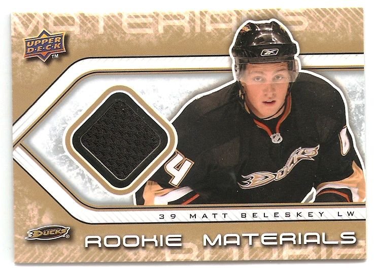 2009-10 Upper Deck Rookie Materials #RMBE Matt Beleskey