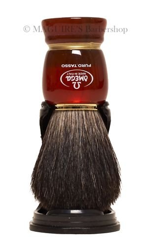 OMEGA #63185 100% PURE BADGER HAIR SHAVING BRUSH