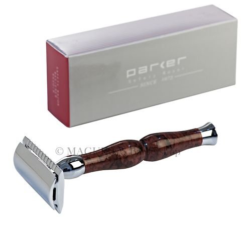 45R PARKER DOUBLE EDGE SAFETY RAZOR -BRASS HAND CRAFTED