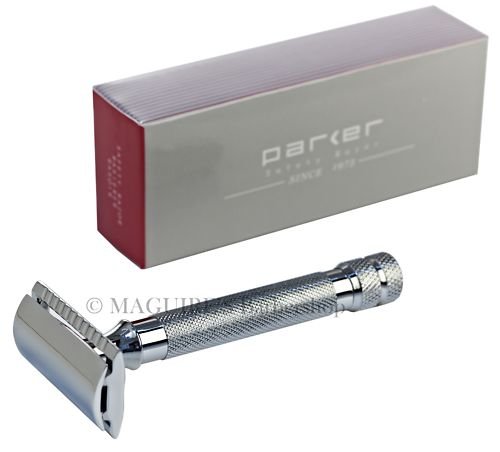 91R PARKER DOUBLE EDGE SAFETY RAZOR - CHROME FINISH