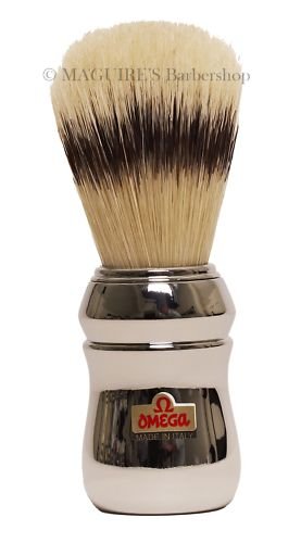 OMEGA #20248 100% PURE BRISTLE SHAVING BRUSH