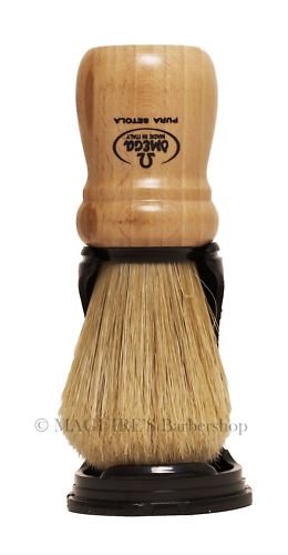 OMEGA #80005 100% PURE BRISTLE SHAVING BRUSH
