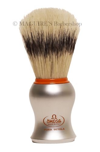 OMEGA #11573 100% PURE BRISTLE SHAVING BRUSH