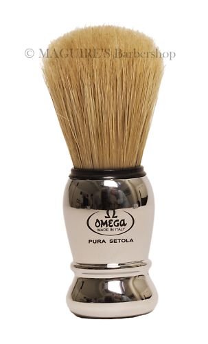 OMEGA #10029 100% PURE BRISTLE SHAVING BRUSH