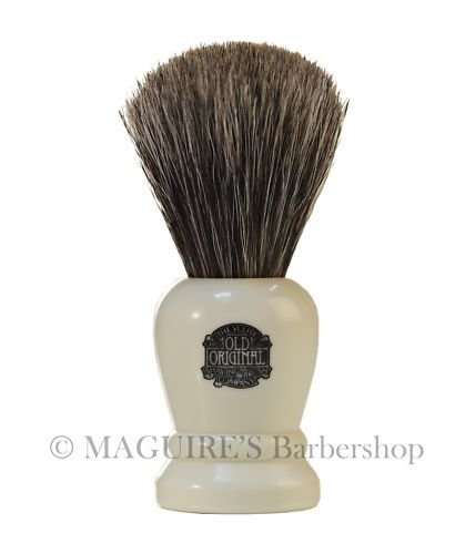#2198 VULFIX LATHE HANDLE, PURE BADGER SHAVING BRUSH