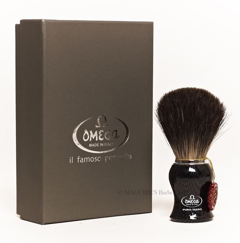 OMEGA #6650 100% PURE BADGER HAIR SHAVING BRUSH