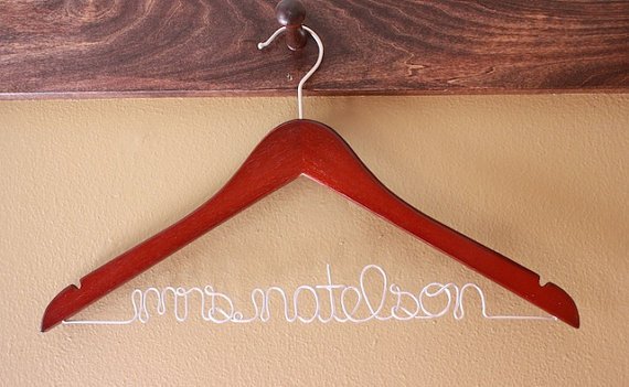 Custom Bridal Hanger CHERRY for Brides & Bridesmaids