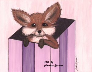 Fox in a Box (4x6 print)
