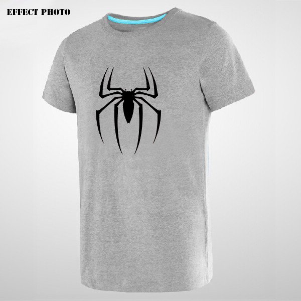 Buy Spiderman Spider Logo Print American Anime Style Mens Grey Print T Shirt Men Streetwear Man Tsh