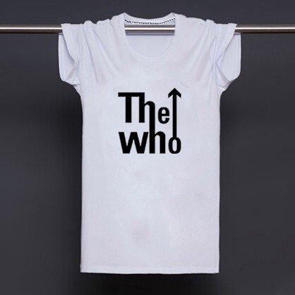 Buy UK Rock Music Band The Who Printed White T Shirt Men Letter Print T shirt Man Tee Shirts Street