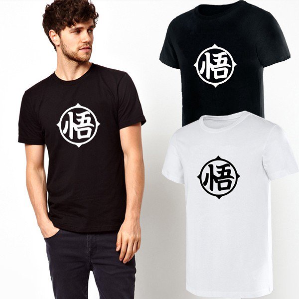 Buy Children Memory Japanese Fighting Anime Dragon Ball Goku Emoji Letter Print T shirt Black White