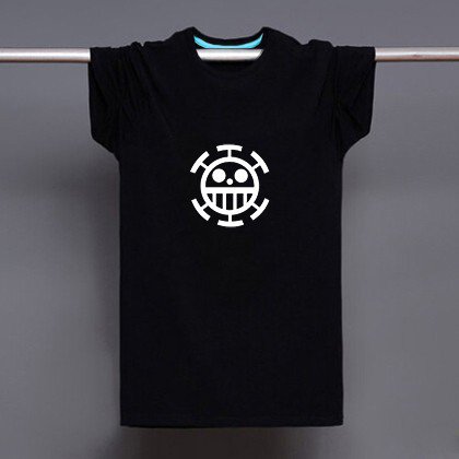 Buy Japanese Anime Onepiece Pirate Of Heart Logo Print T shirt Men Black Superhero Fashion T Shirt