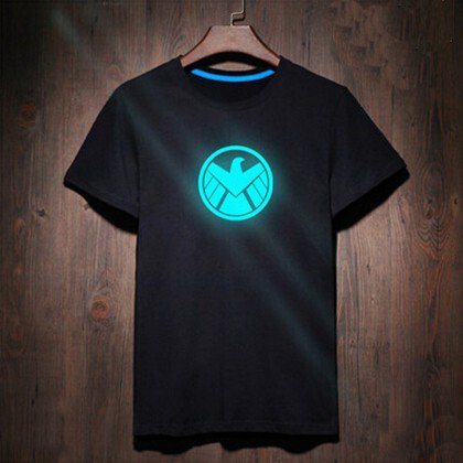 Buy 100 Cotton Black Anime T Shirt Men Clothing Shield Ironman T shirt Man Tee Shirts Street Style