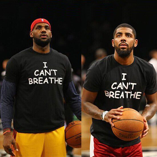 Buy Lebron James Kyrie Irving Style I Cant Breathe Letter Print T shirt Black Fashion Novelty Tshir