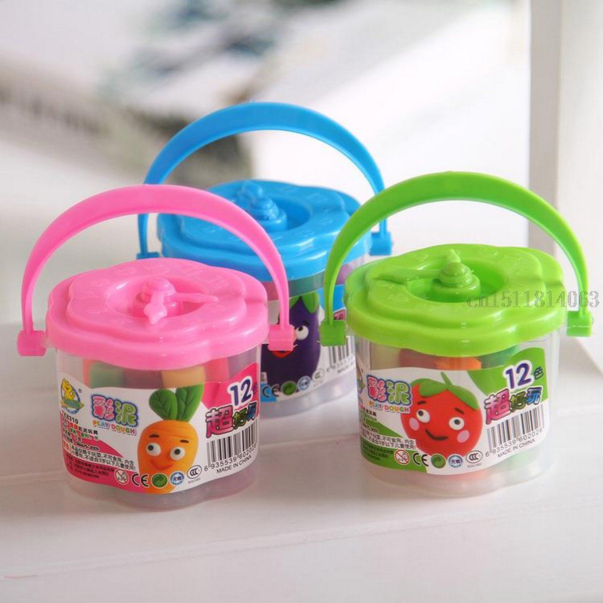 Buy 12 ColorBarrel New Air Drying DIY Malleable Fimo Polymer Modeling Clay Playdough Play dough Toy