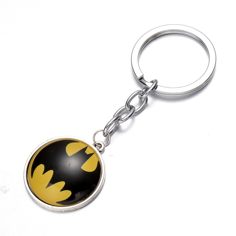 Buy Super Hero Batman Time Gem Pendant Key Chain Ring Metal Avengers Action Figures Toys Gife For F