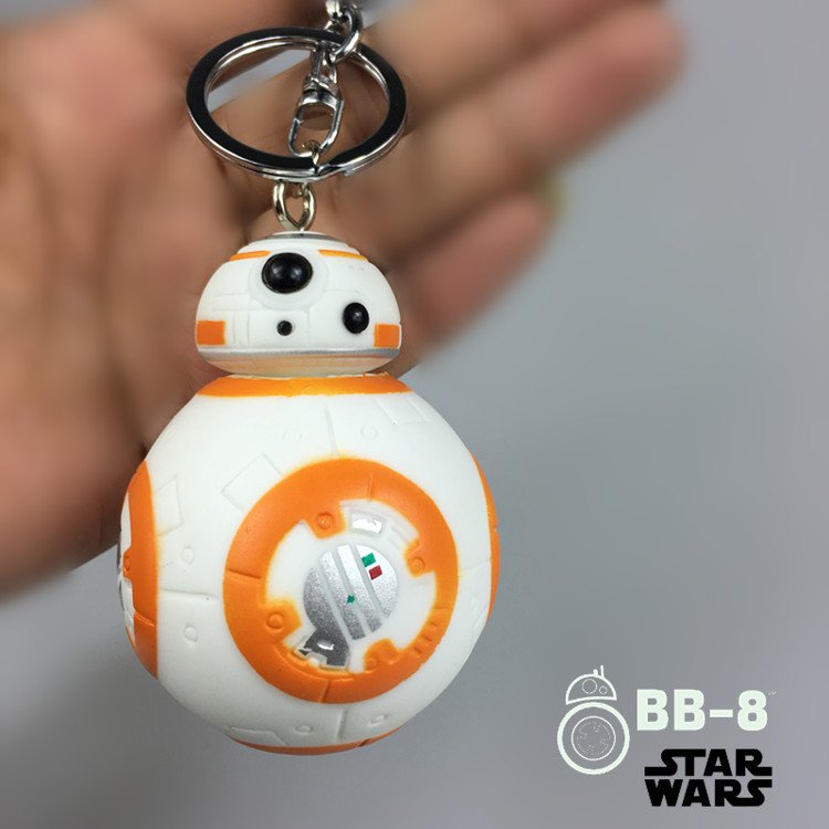 Buy HOT! 7cm Heigh Reduction Keychain New Star Wars The Force Awakens BB8 BB 8 Droid Robot Action F