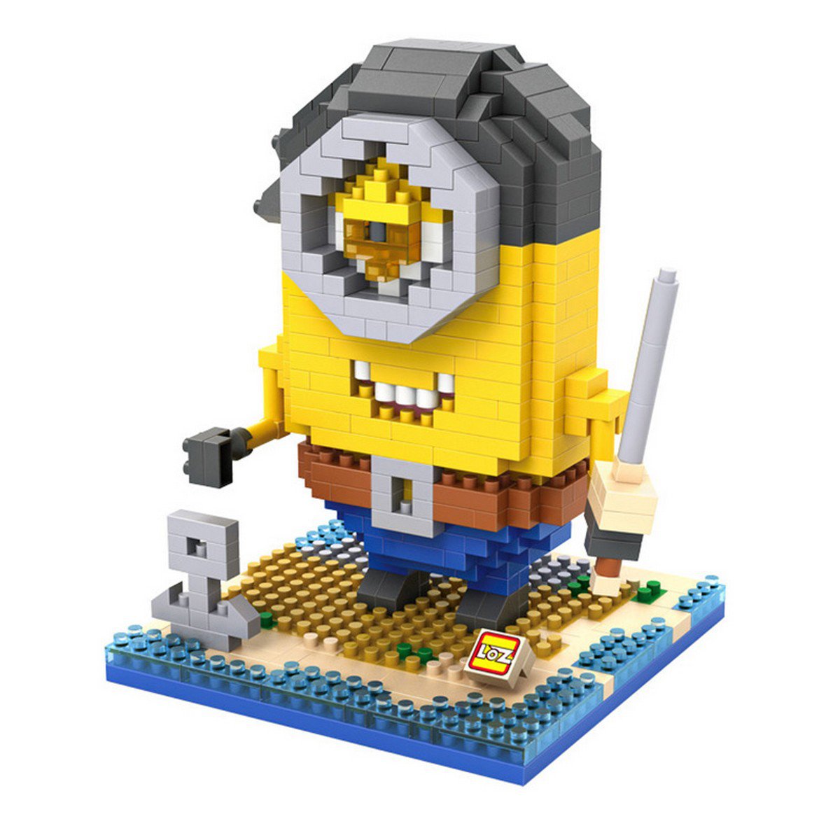 Buy 11cm Me 2 3D Minions Anime Pirate Worker Minions Diamond block Building Blocks Figures Model