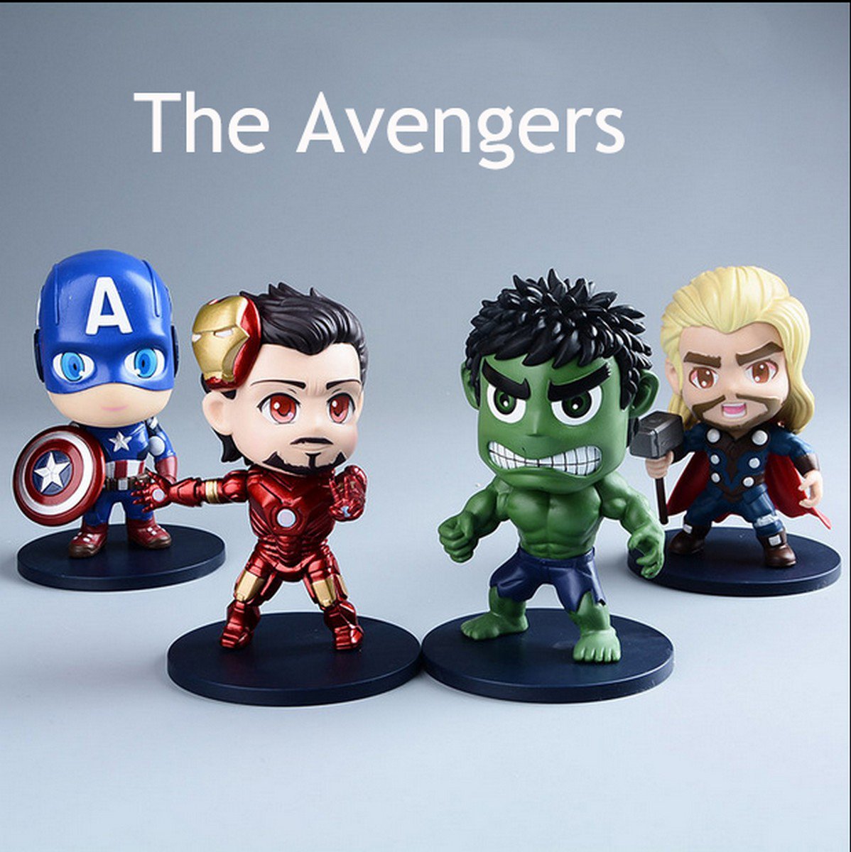 Buy H Q Super Hero The Avengers Q Version Figures ToyThor Captain America Hulk Iron Man Ant Man Fig