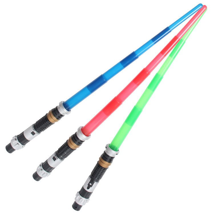 Buy Fair Price!Star Wars Lightsaber Telescopic Sword Light saber Action Figure Toys with OnOff LED