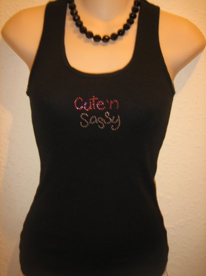 Cute n Sassy rhinestone tee