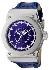 Invicta Men's Akula GMT Blue Dial Blue Leather.