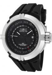 Invicta Men's Force GMT Black Dial Black Polyurethane