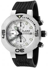 Clerc Men's CXX Scuba 250 Automatic Chronograph Black Rubber