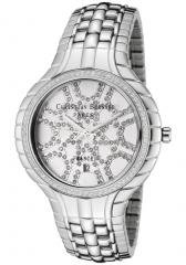 Christian Bernard Women's White Crystal Stainless Steel (L)