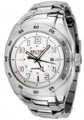 Sector Men's Race GMT White Dial Stainless Steel