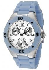 Invicta Women's Angel White Dial Baby Blue Silicone