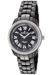 Invicta Women's Angel Diamond Black Dial Black Ceramic