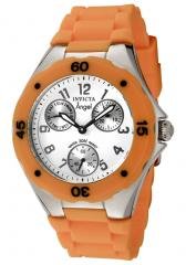 Invicta Women's Angel White Dial Orange Silicone