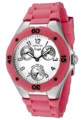 Invicta Women's Angel White Dial Pink Silicon