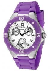 Invicta Women's Angel White Dial Purple Silicone
