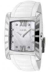 Ebel Women's Brasilia Diamond White Ceramic & Rubber