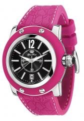 Women's Miami Black Dial Pink Silicon