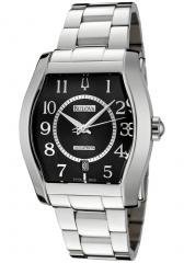 Accutron by Bulova Men's Swiss Made Automatic Black Dial Stainless Steel