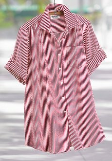 Mainstreet Blues New Seersucker Button Down Shirt 12W
