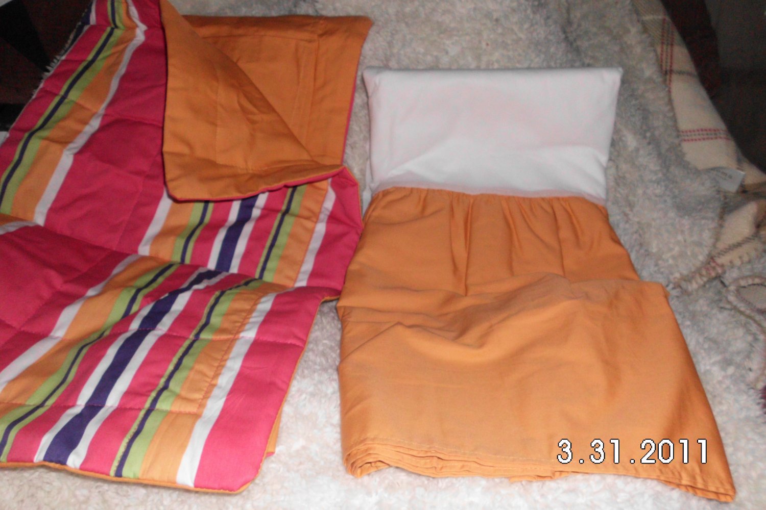 New TWIN Bedskirt & Matching Sham