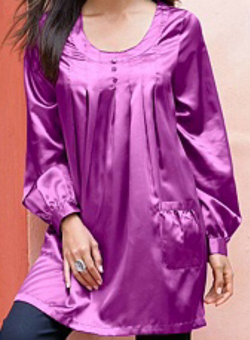 Denim 24/7 Berry Satin Top 18W
