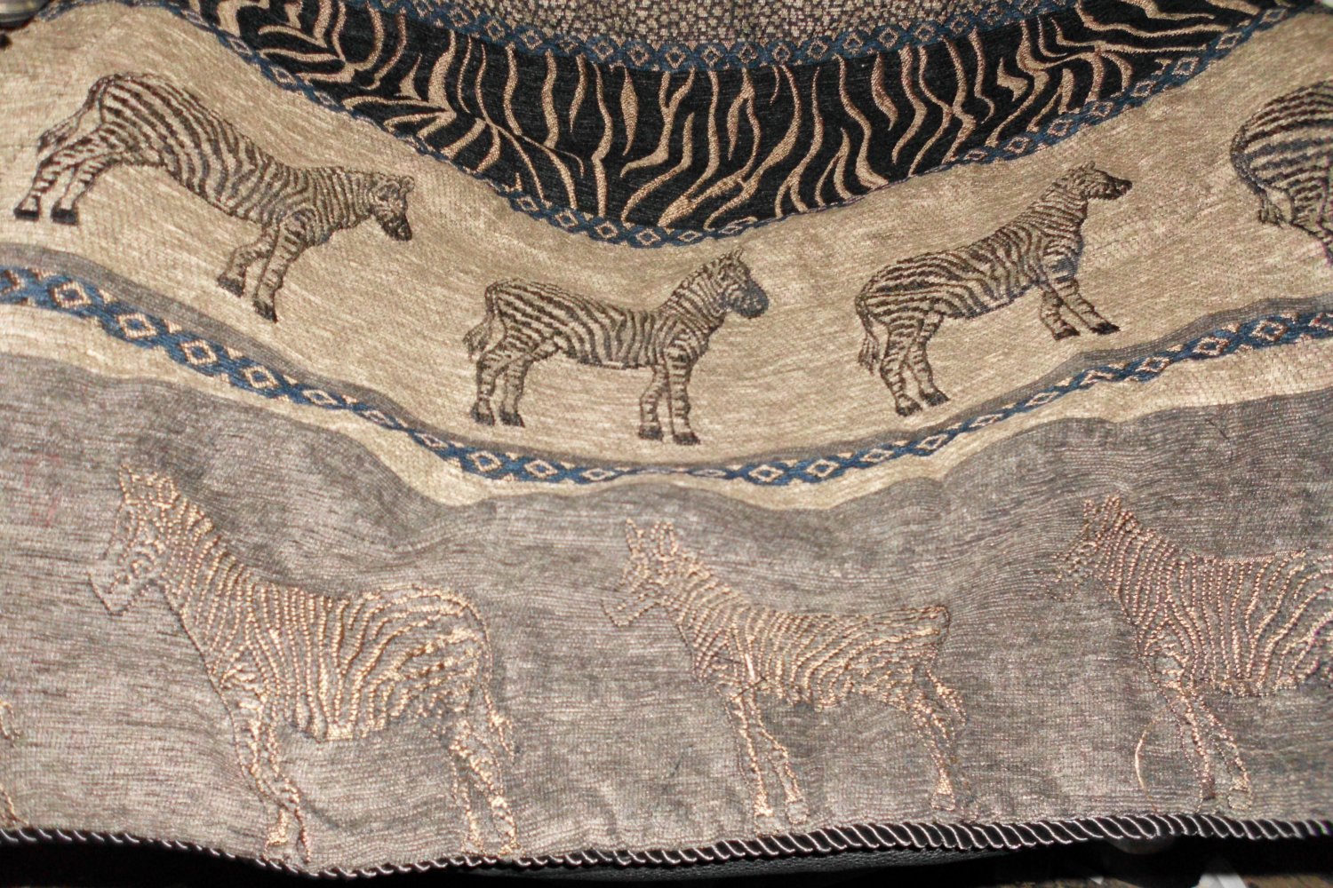 New Zebra Jacquard Pillow Sham