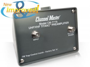 New Version CM-7778 Channel Master Titan 2 UHF/VHF Antenna Preamplifier