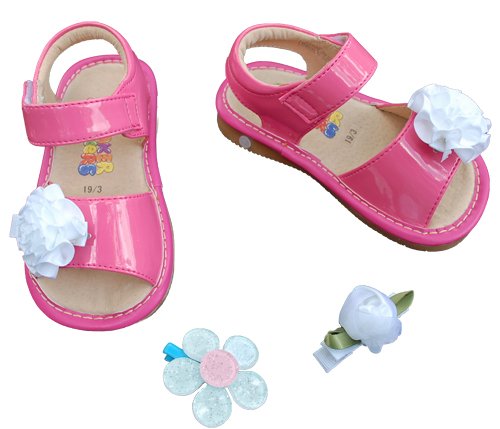 SQUEAKER SNEAKERS Hot Pink Sandals